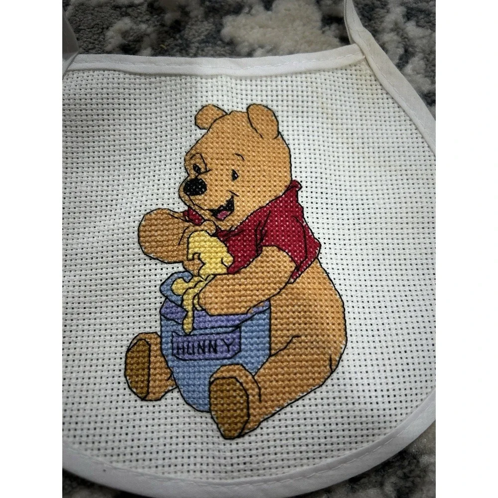 Winnie The Pooh Vintage Cross Stitch‎ Bib